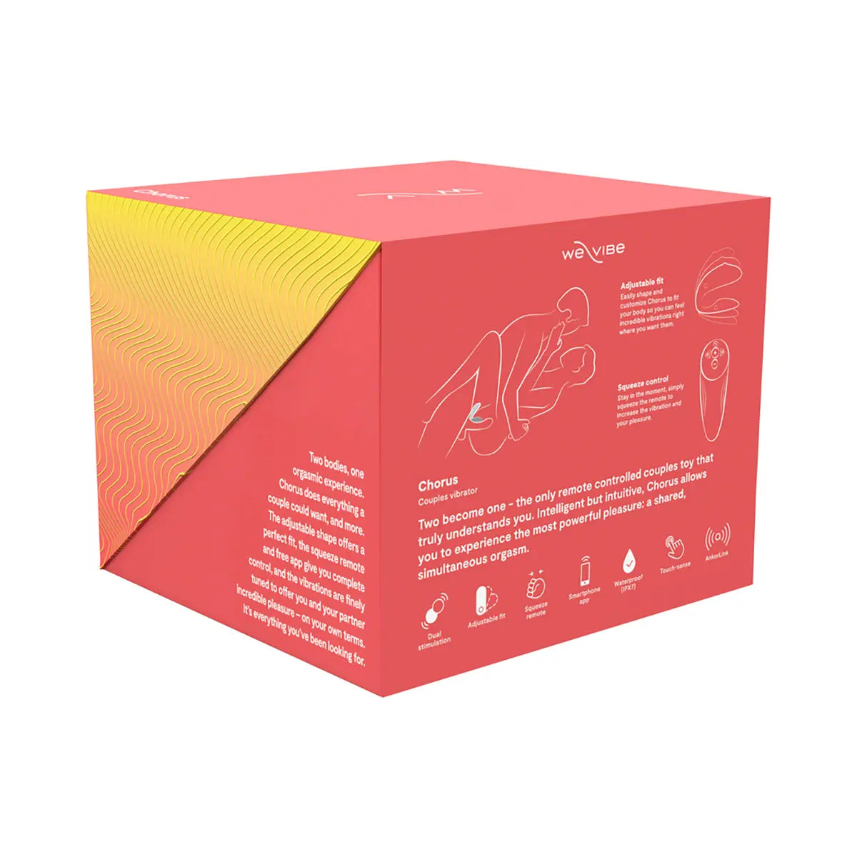 We-Vibe Chorus Couples Vibrator Crave Coral - GreatEagleInc