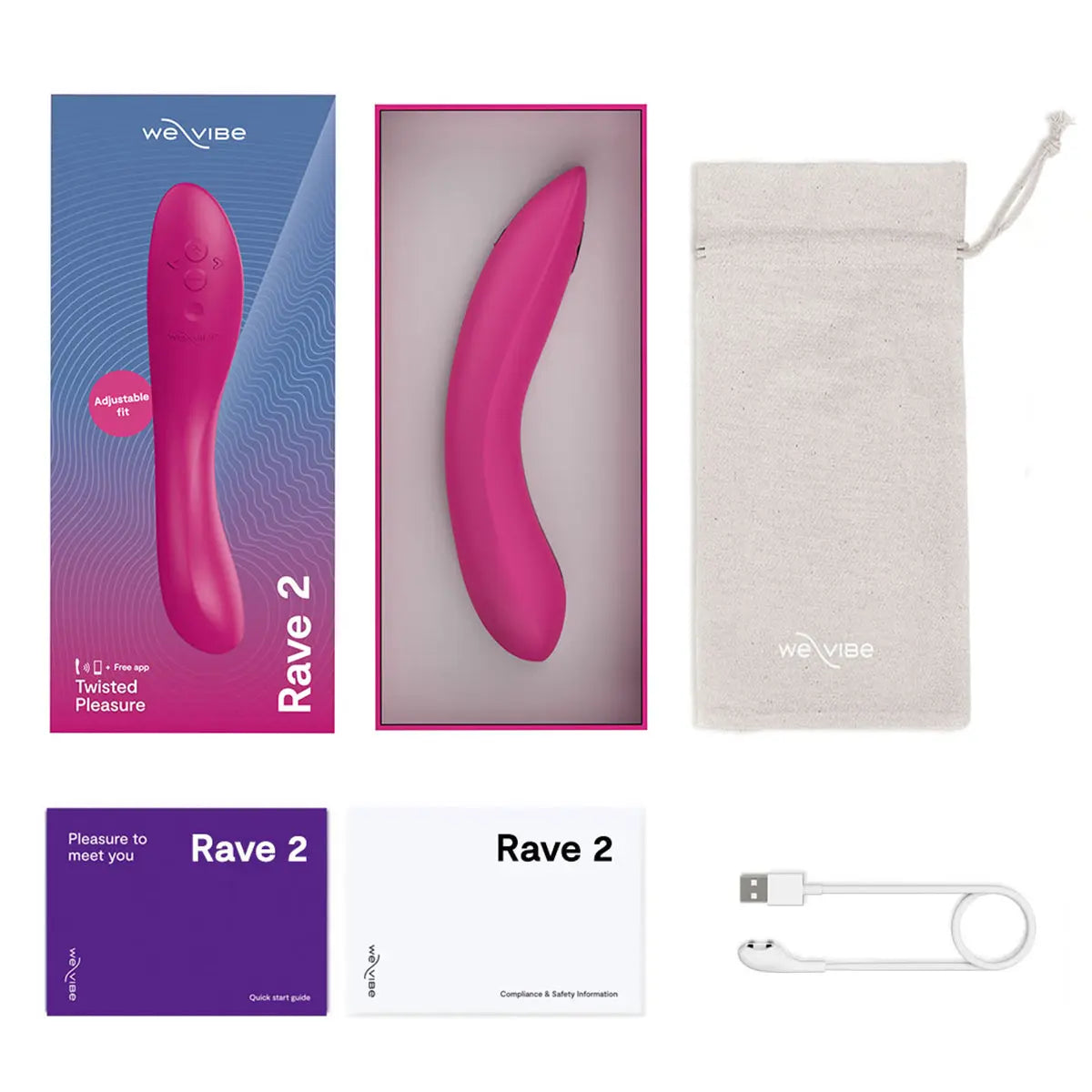 We-Vibe Rave 2 - Fuchsia - GreatEagleInc