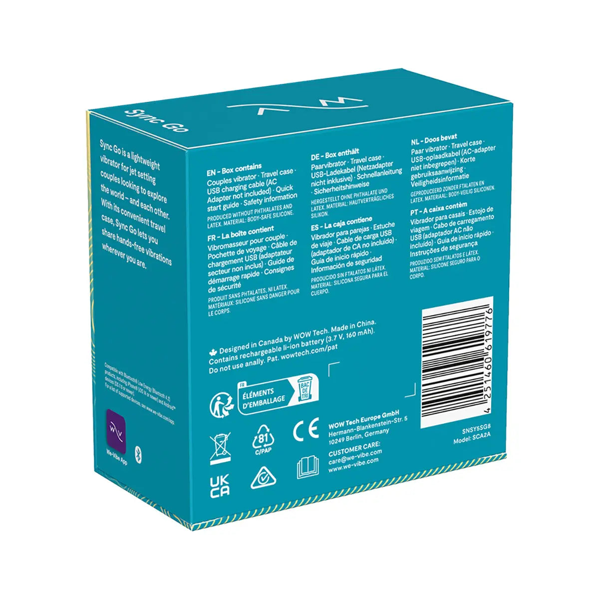 We-Vibe Sync Go- Turquoise We-Vibe