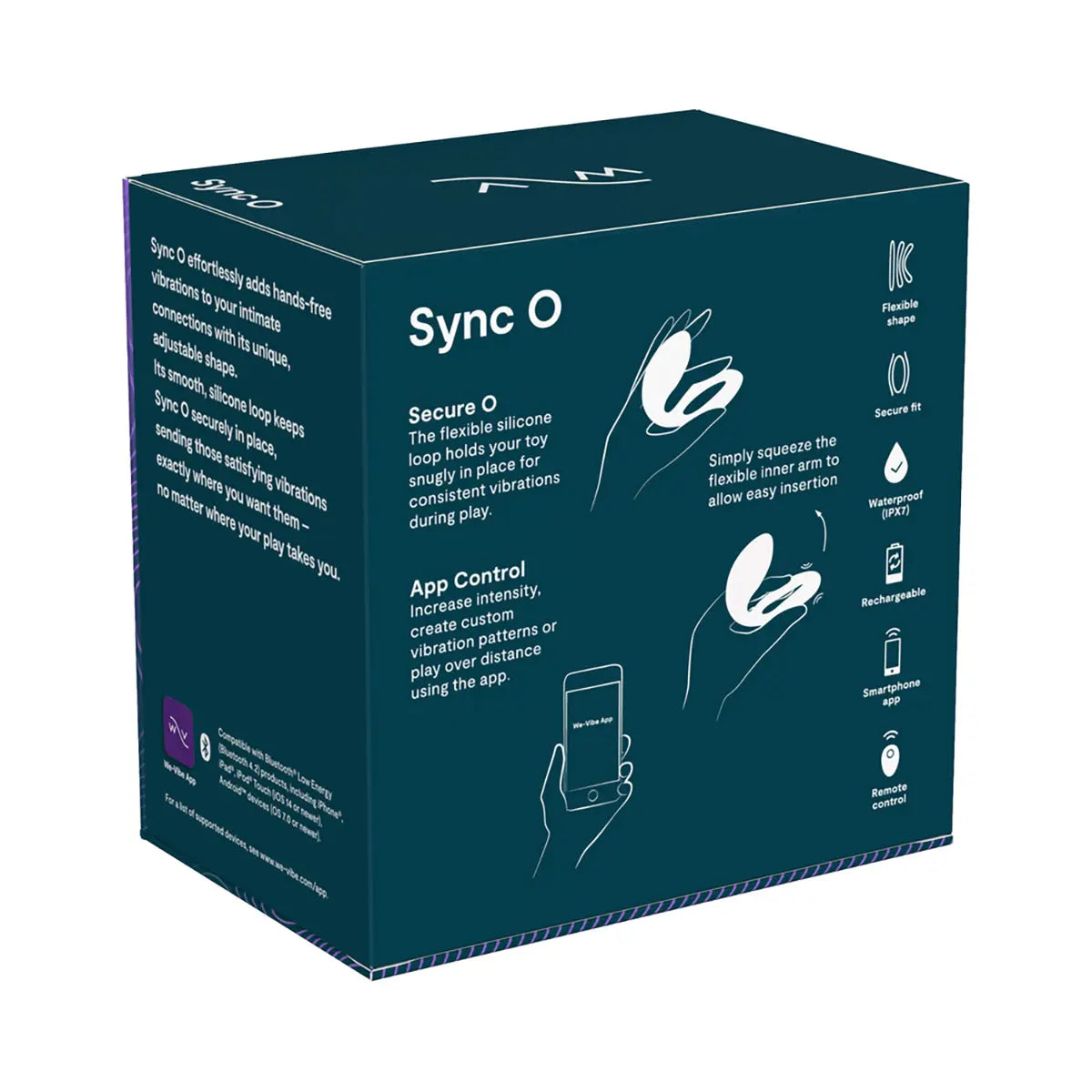 We-Vibe Sync O Rechargeable Remote Control Couples Vibrator Velvet Green We-Vibe