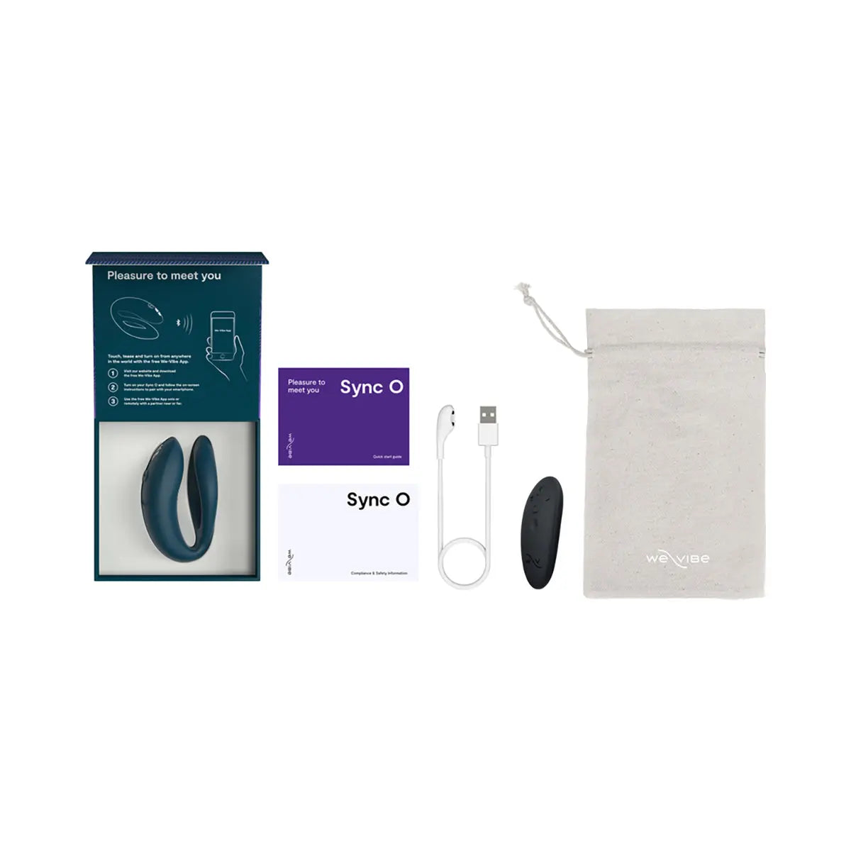 We-Vibe Sync O Rechargeable Remote Control Couples Vibrator Velvet Green We-Vibe