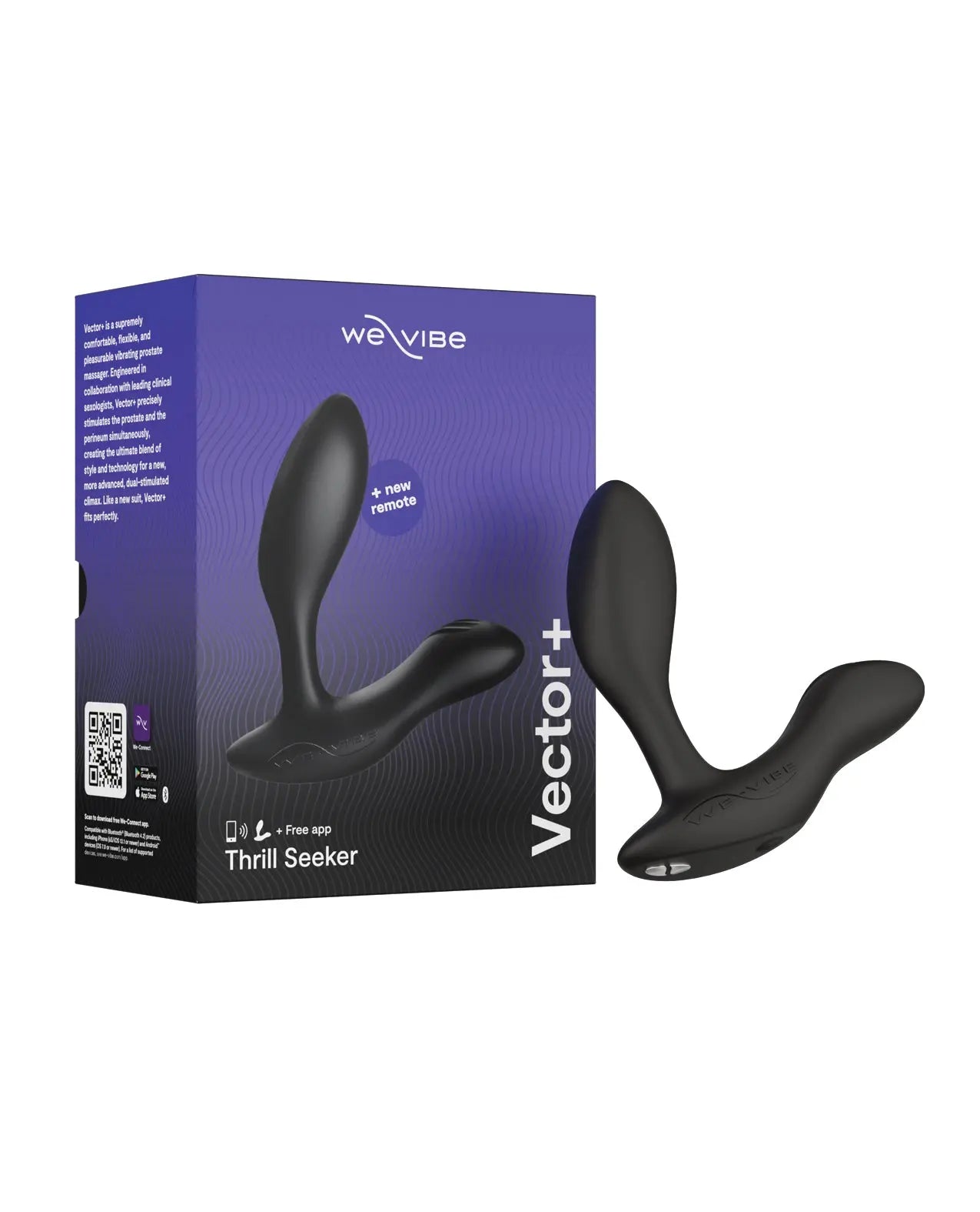 We-Vibe Vector+ - Charcoal Black Wow Tech