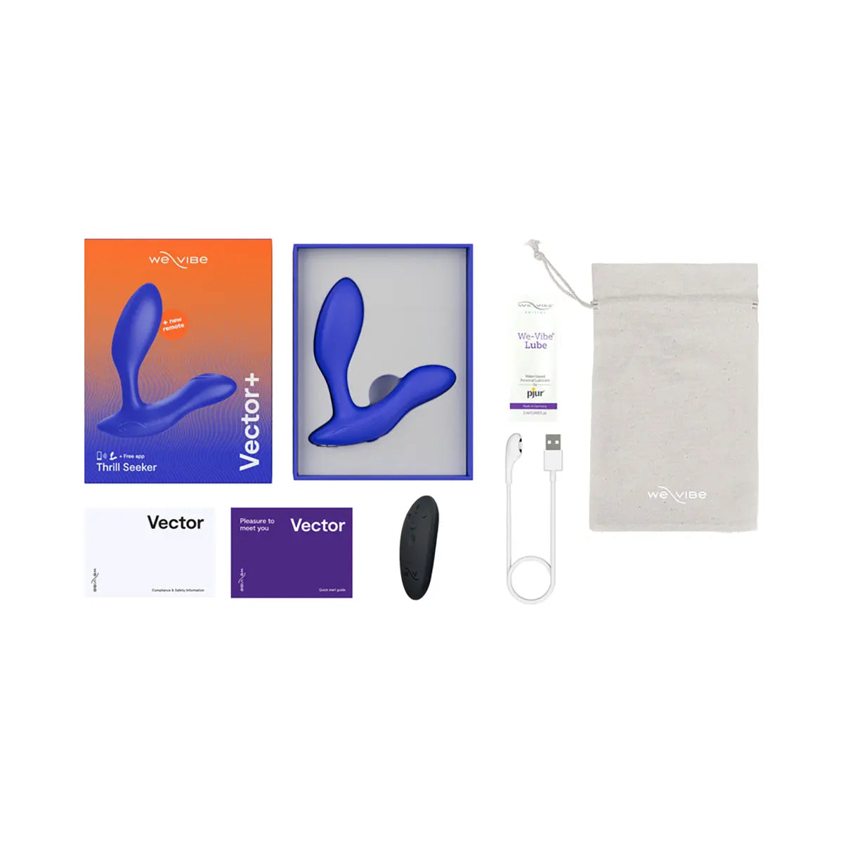 We-Vibe Vector+ Dual Stim Prostate Blue We-Vibe