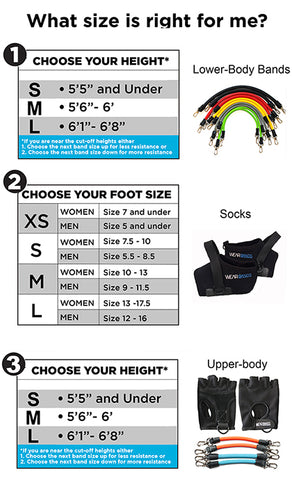 WearBands Full-body Base System (3 Lower-body Levels, 2 Upper-body Levels) Wearbands