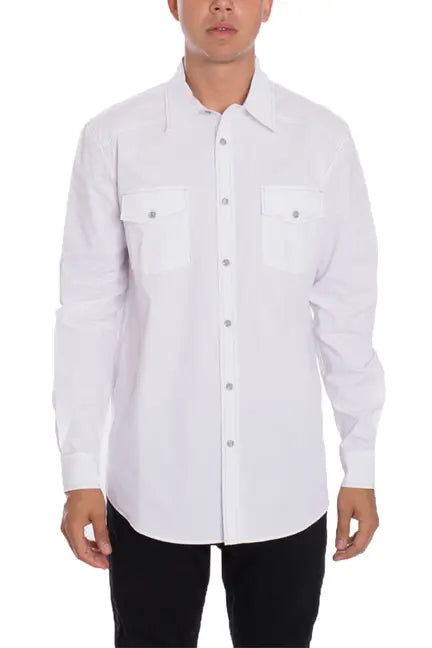 Weiv Long Sleeve Shirts White WEIV