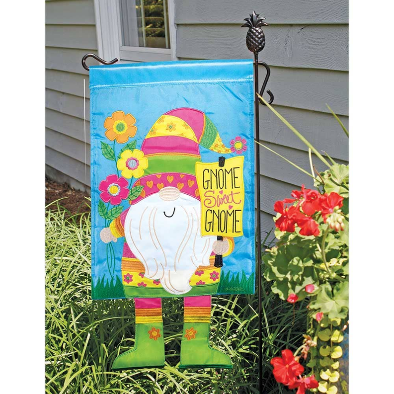 Welcome Gnome Crazy Leg Flag Dicksons Inc