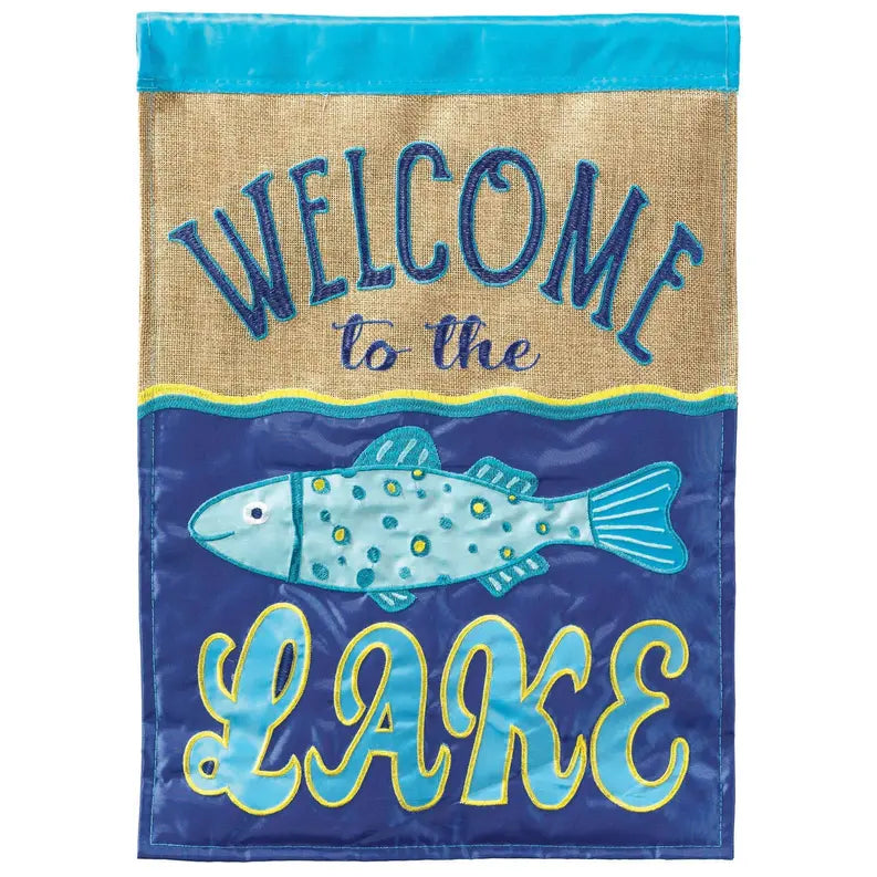 Welcome To The Lake Flag Poly Dicksons Inc
