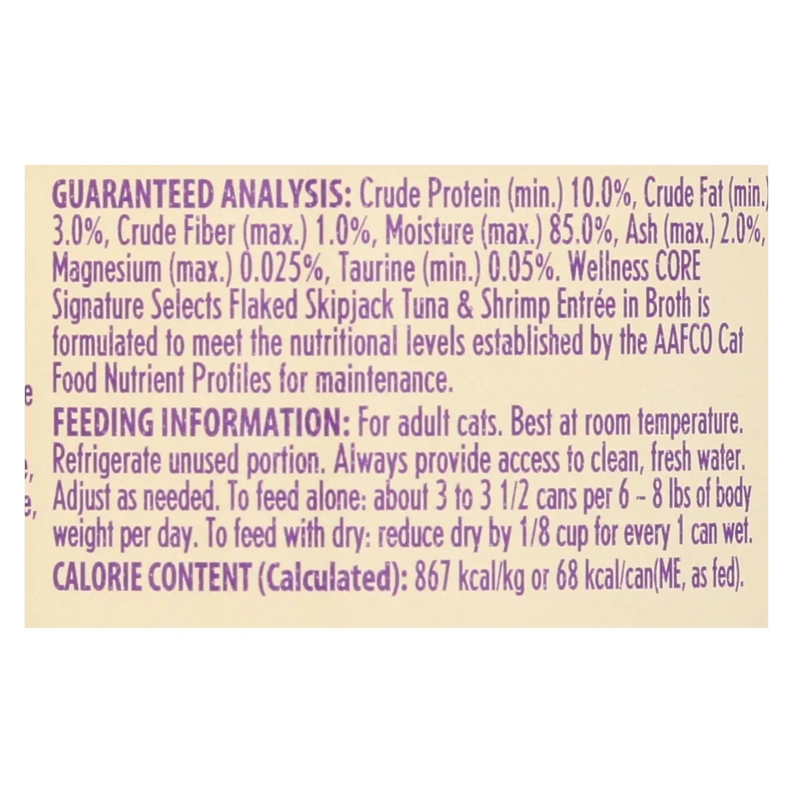 Wellness Pet Products Cat - Can - Tuna - Shrimp - Signature Selects - Case Of 12 - 2.8 Oz Wellness Pet Products