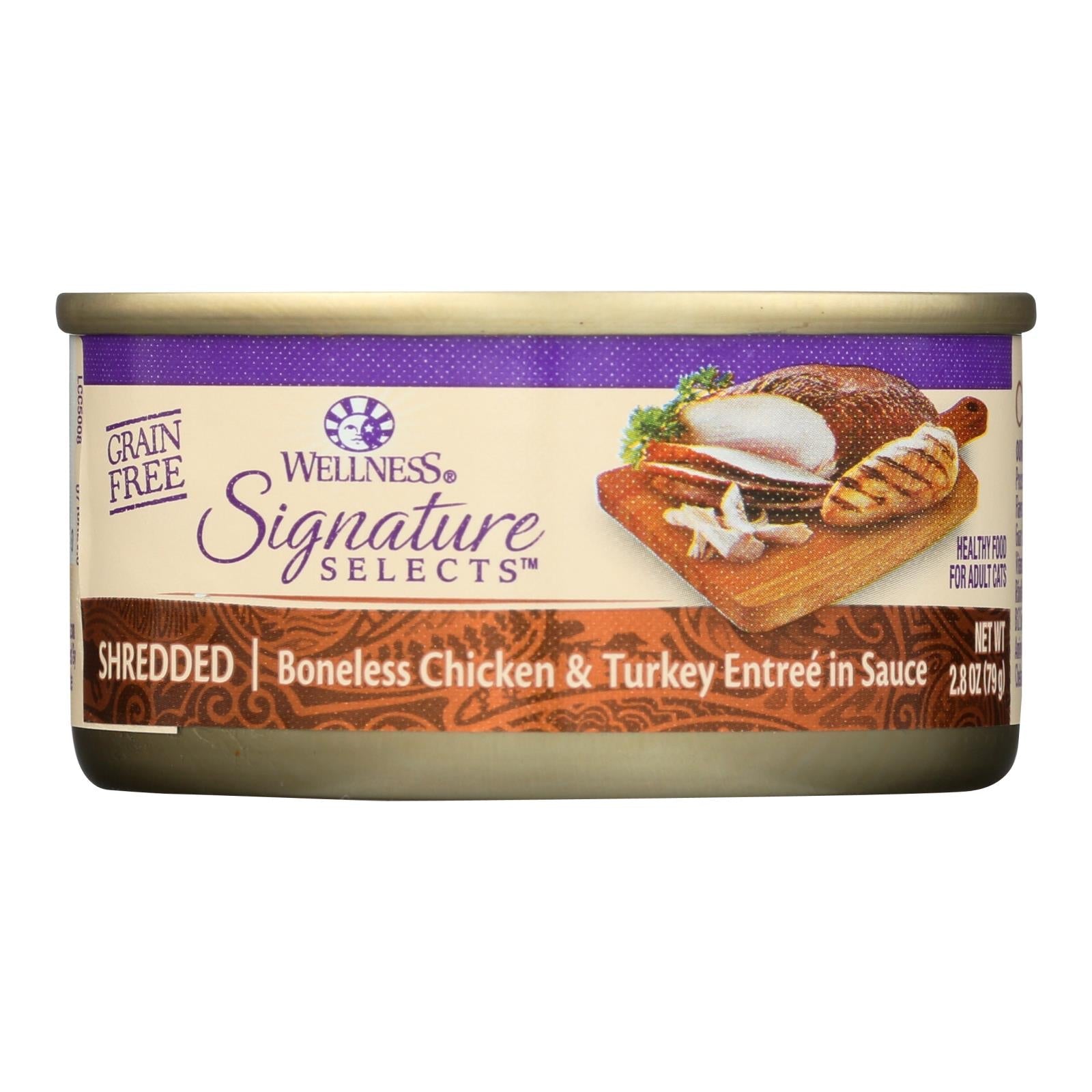 Wellness Pet Products Cat - Can - Turkey - Chicken - Signature Selects - Case Of 12 - 2.8 Oz Wellness Pet Products