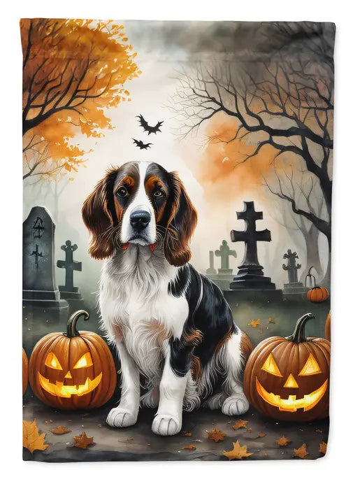 Welsh Springer Spaniel Spooky Halloween Garden Flag Caroline's Treasures