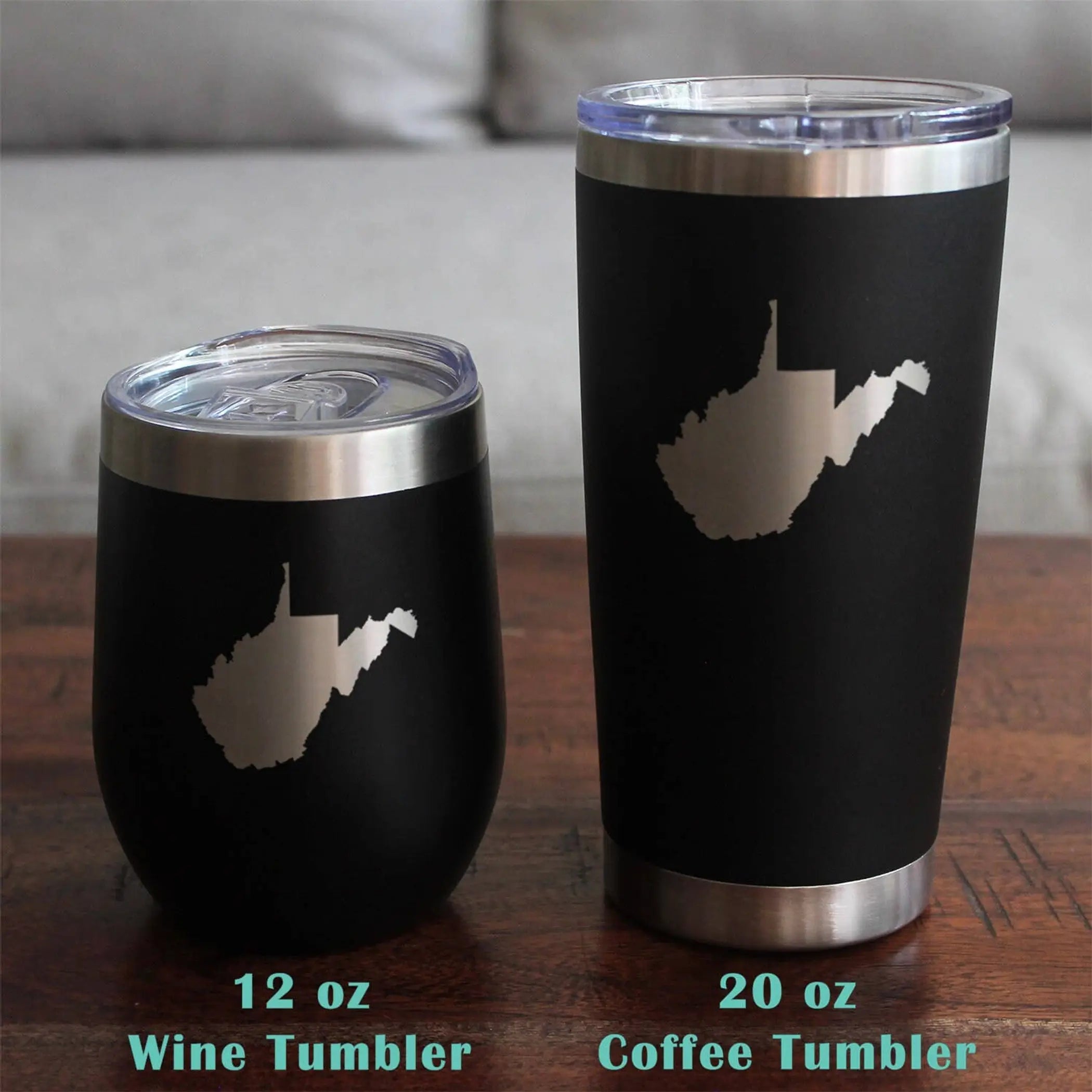 West Virginia Stemless Wine Glass - West Virginians Gifts Bevvee