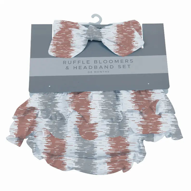 Western Stripe Ruffle Bloomers and Headband Set Newcastle Classics