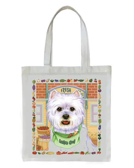 Westie - Tomoyo Pitcher   Dog Breed Tote Bags Best of Breed