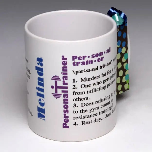 Whimsical Personal Trainer Mug LIANE FRIED STUDIO