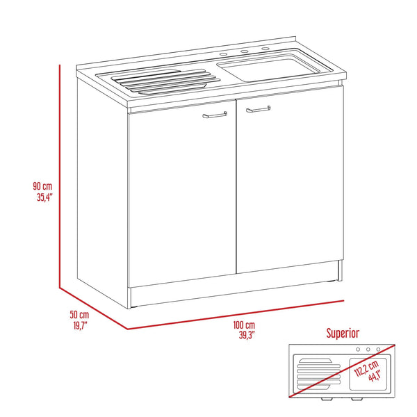 White 39" Kitchen Island Set Homeroots Kitchen & Dining