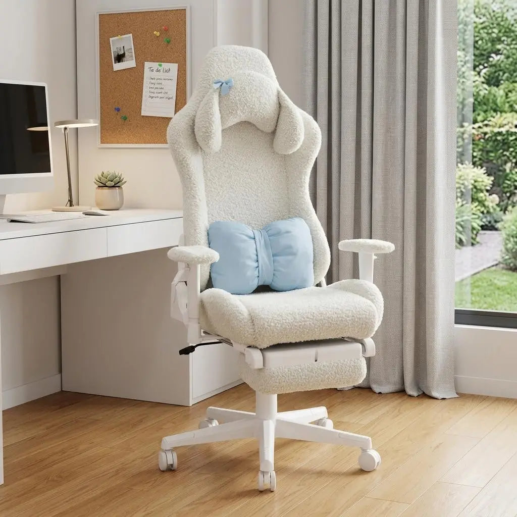 White Adjustable Height Swivel Rolling Gaming Chair Homeroots Office