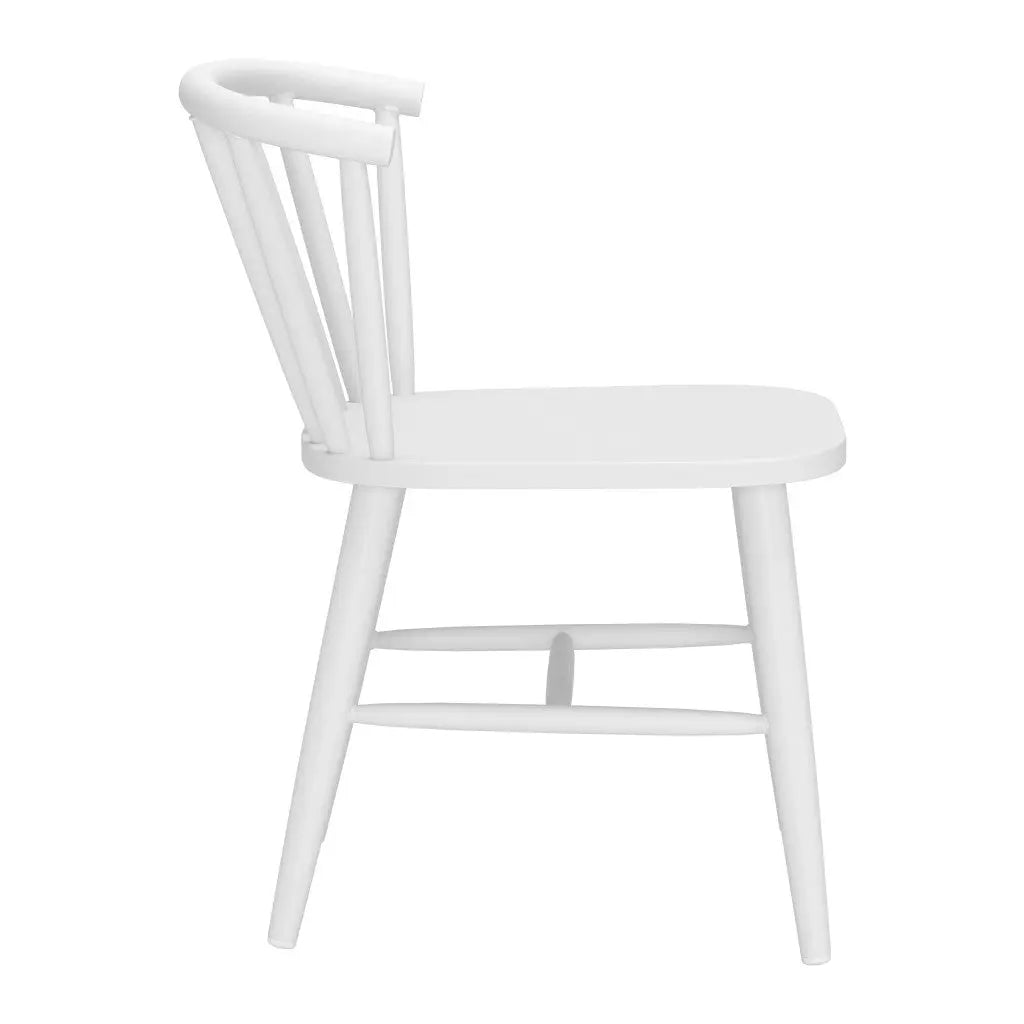 White Aluminum Slat Back Dining Side Chair Homeroots