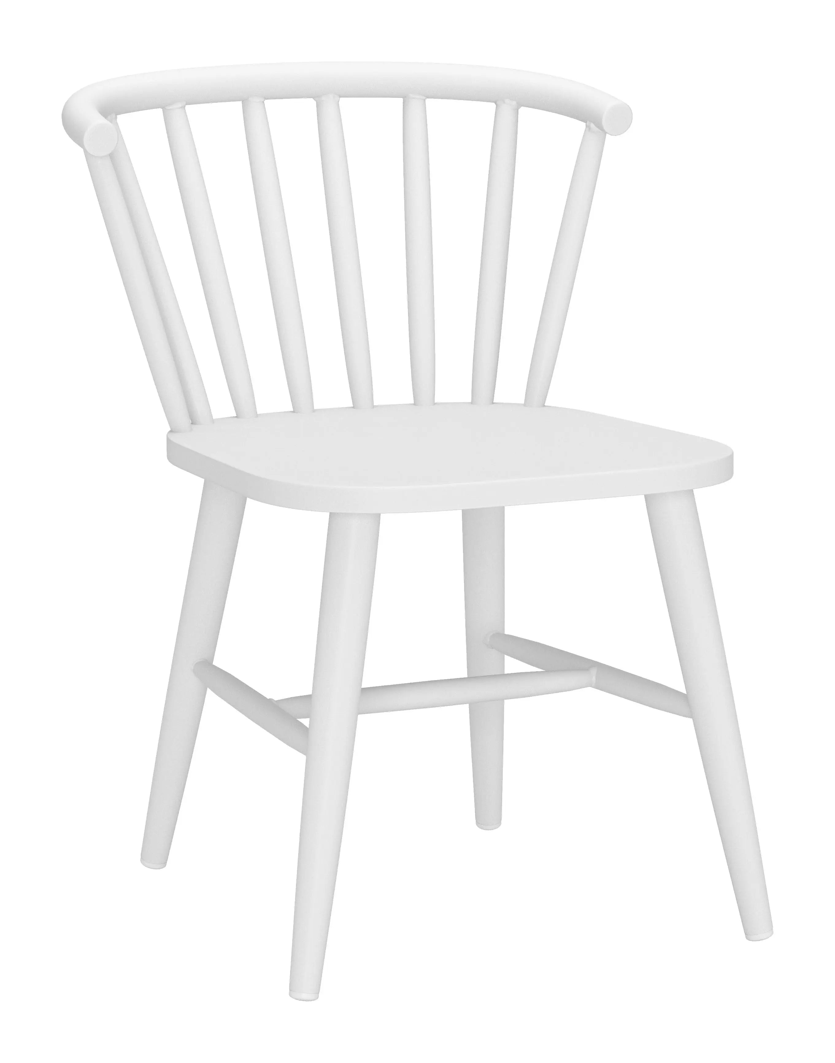 White Aluminum Slat Back Dining Side Chair Homeroots