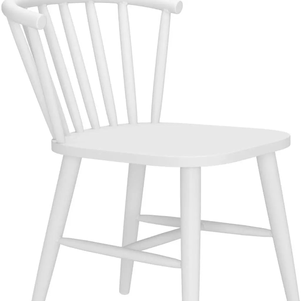 White Aluminum Slat Back Dining Side Chair Homeroots
