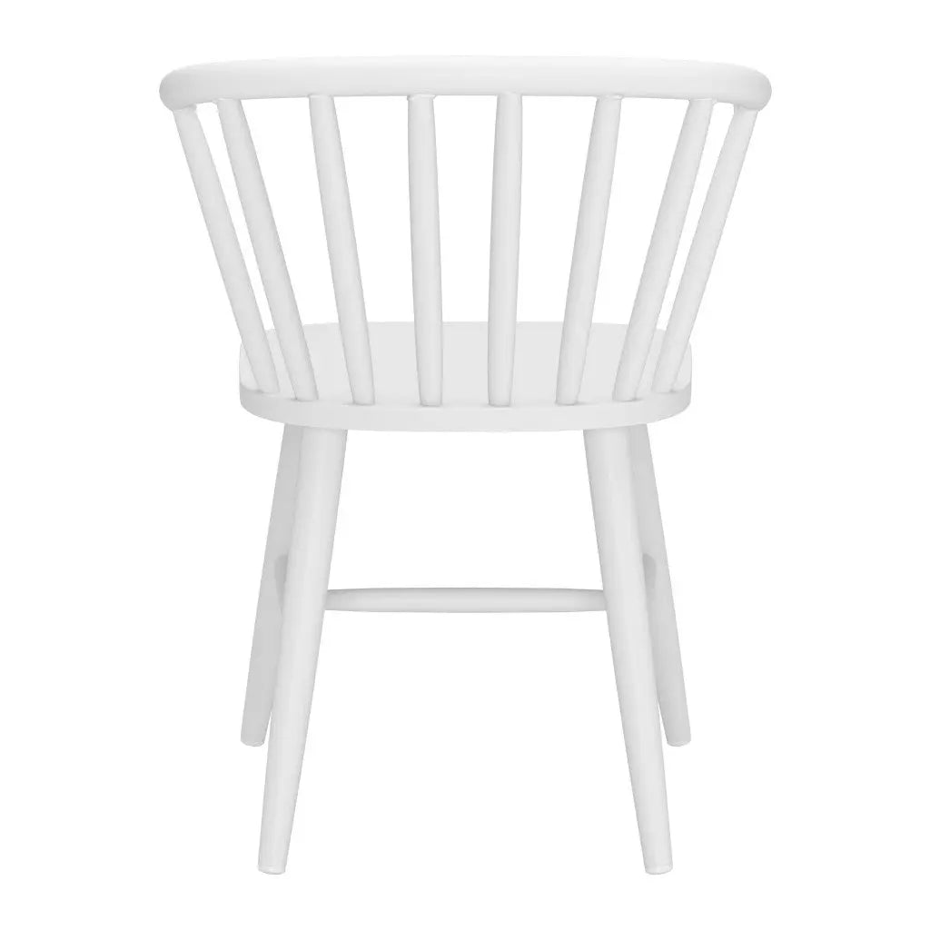 White Aluminum Slat Back Dining Side Chair Homeroots