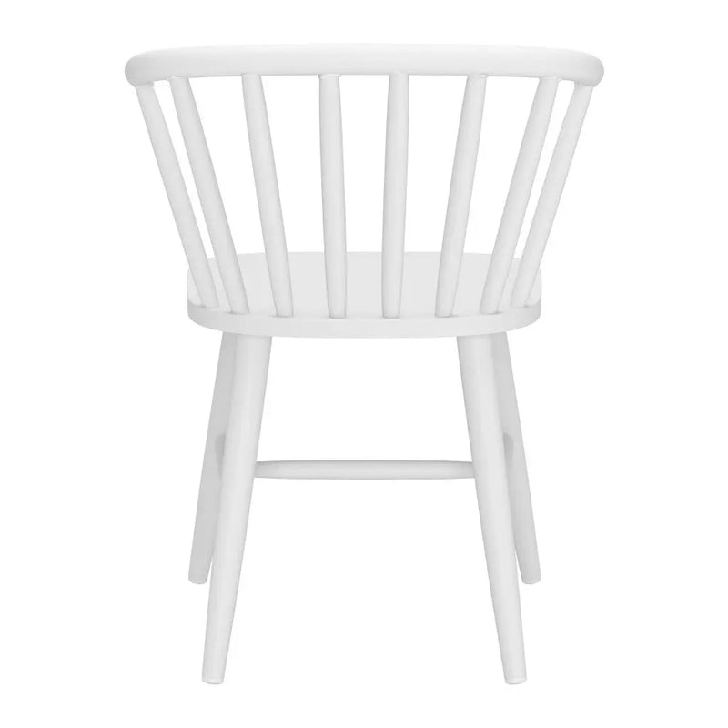 White Aluminum Slat Back Dining Side Chair Homeroots