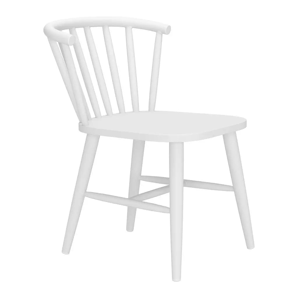 White Aluminum Slat Back Dining Side Chair Homeroots