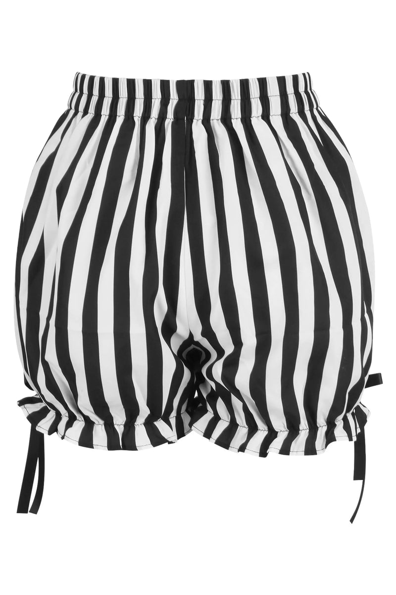 White/Black Striped Bloomers Daisy Corsets