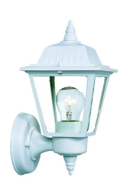 White Cast Aluminum Outdoor Wall Light Homeroots Outdoor