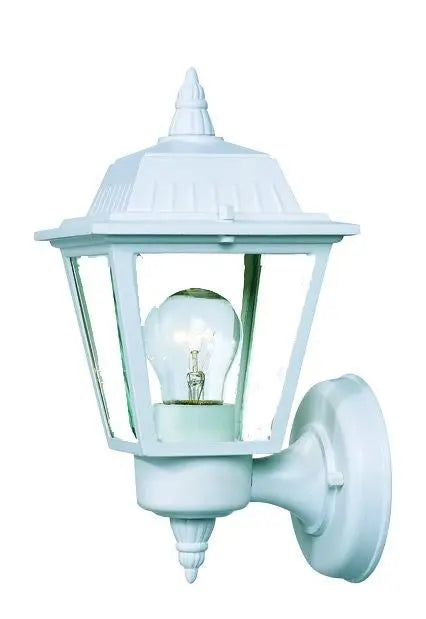 White Cast Aluminum Outdoor Wall Light Homeroots Outdoor