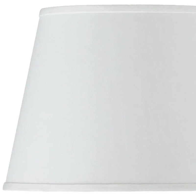 White Faux Silk Plain Drum Lamp Shade Homeroots Lighting