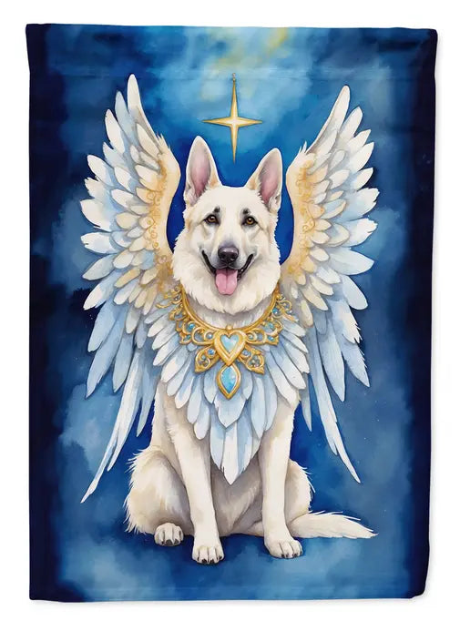 White German Shepherd My Angel Garden Flag Caroline's Treasures