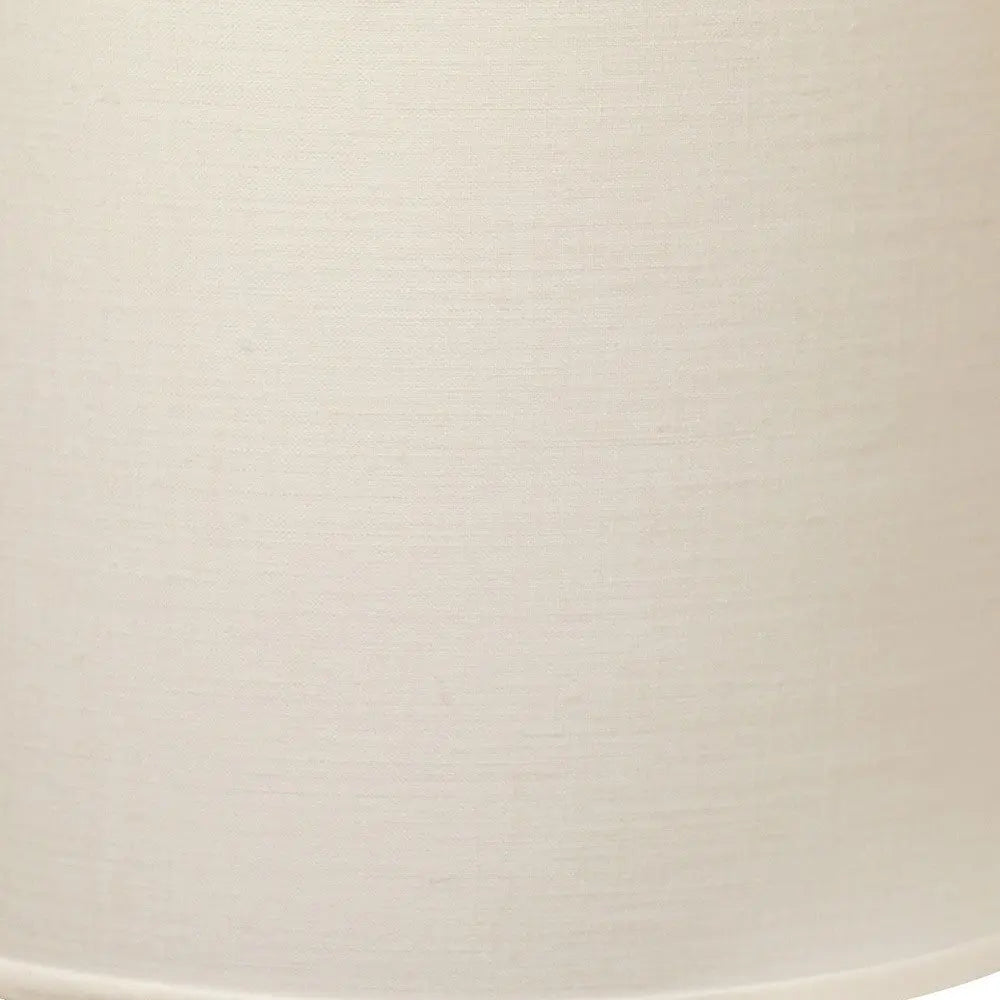 White Linen Drum Lamp Shade Homeroots Lighting