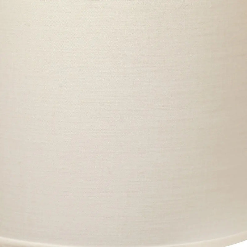 White Linen Drum Lamp Shade Homeroots Lighting