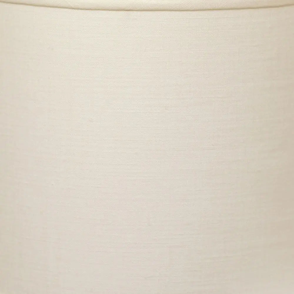White Linen Drum Lamp Shade Homeroots Lighting