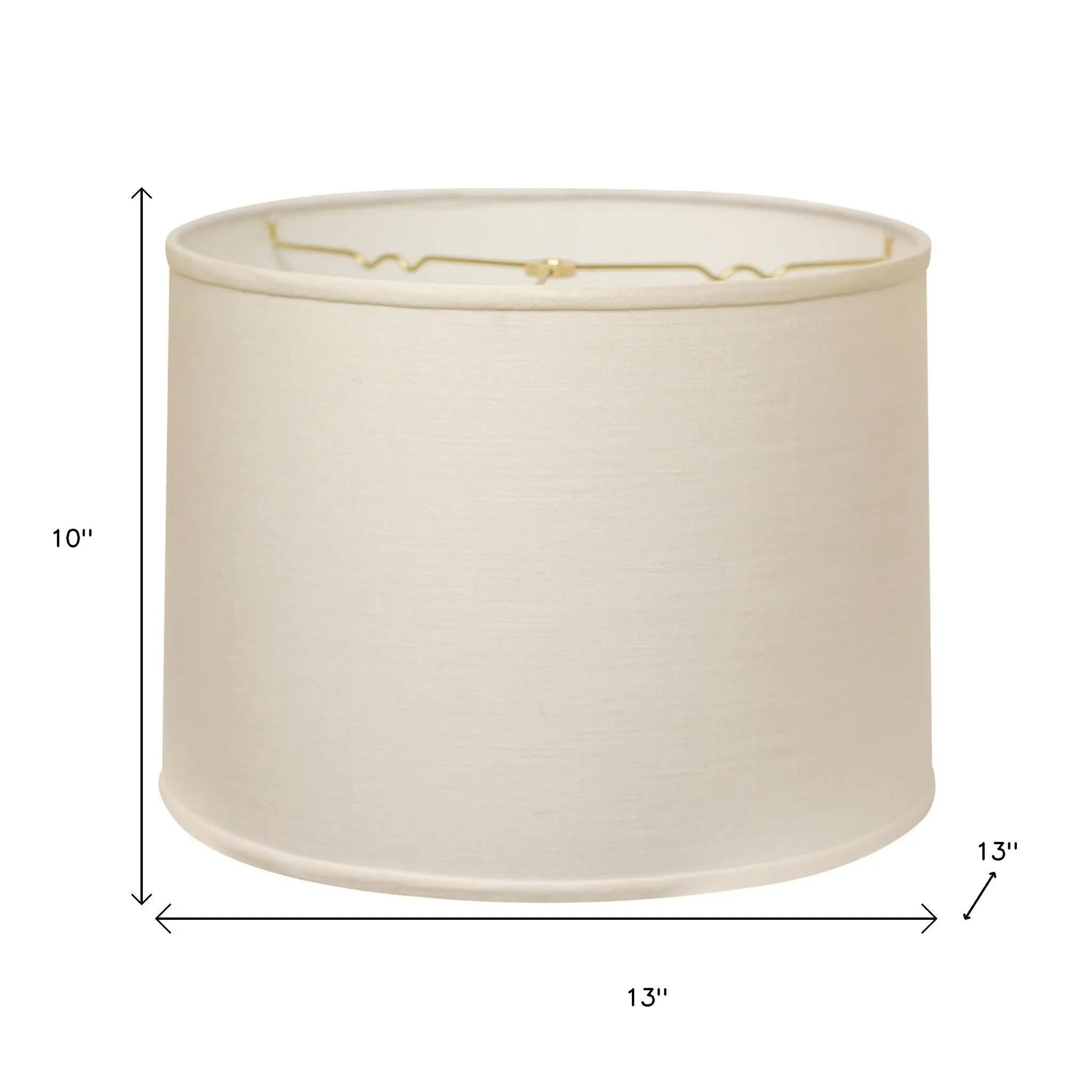 White Linen Drum Lamp Shade Homeroots Lighting