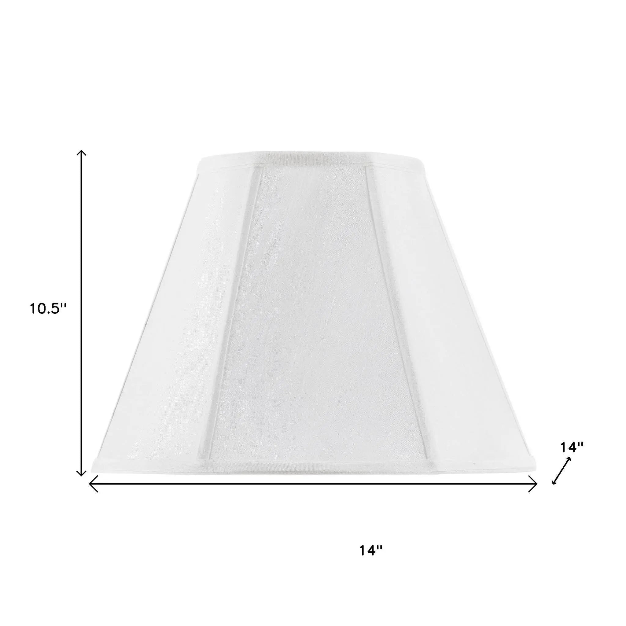 White Linen Piped Empire Lamp Shade Homeroots Lighting