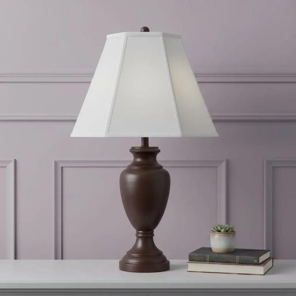 White Linen Piped Empire Lamp Shade Homeroots Lighting