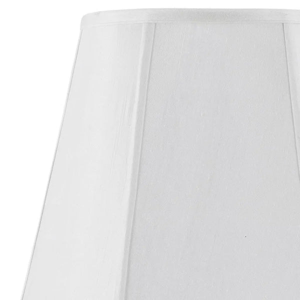 White Linen Piped Empire Lamp Shade Homeroots Lighting