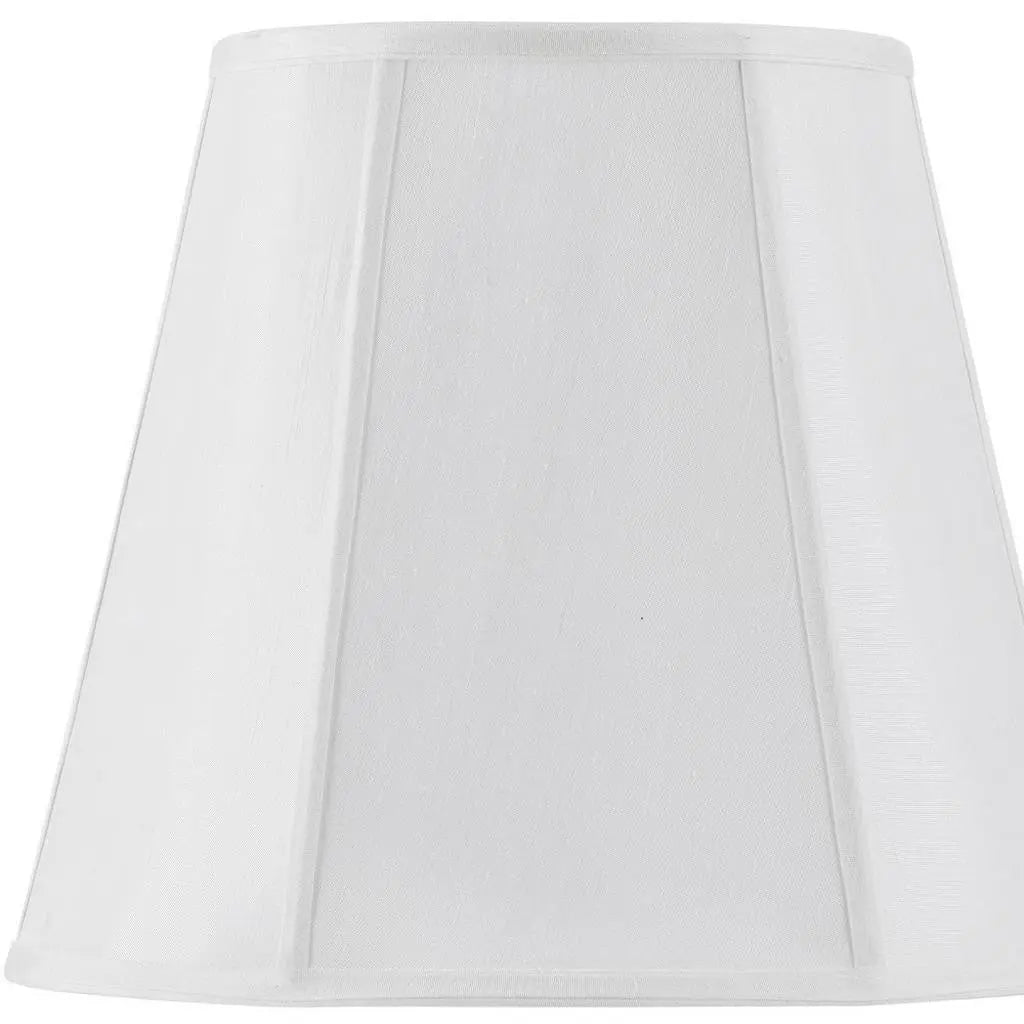 White Linen Piped Empire Lamp Shade Homeroots Lighting