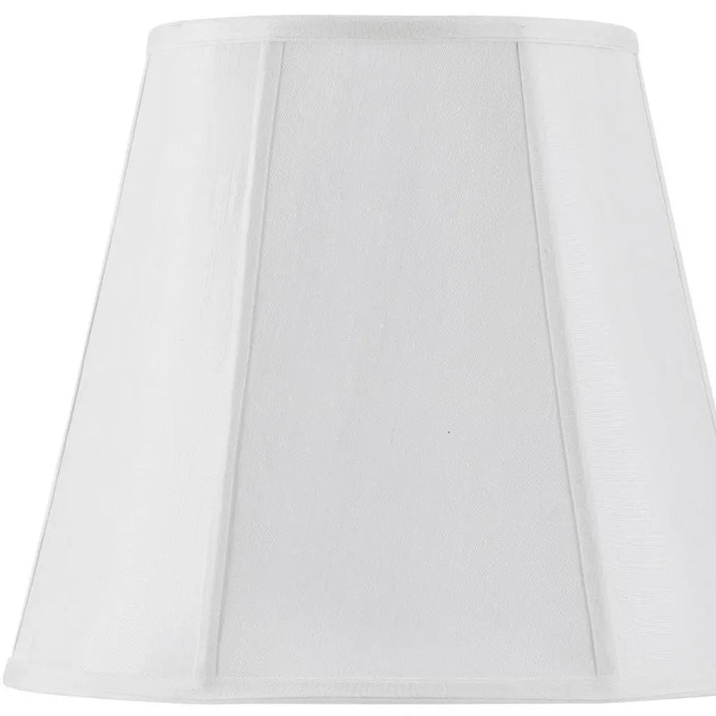 White Linen Piped Empire Lamp Shade Homeroots Lighting