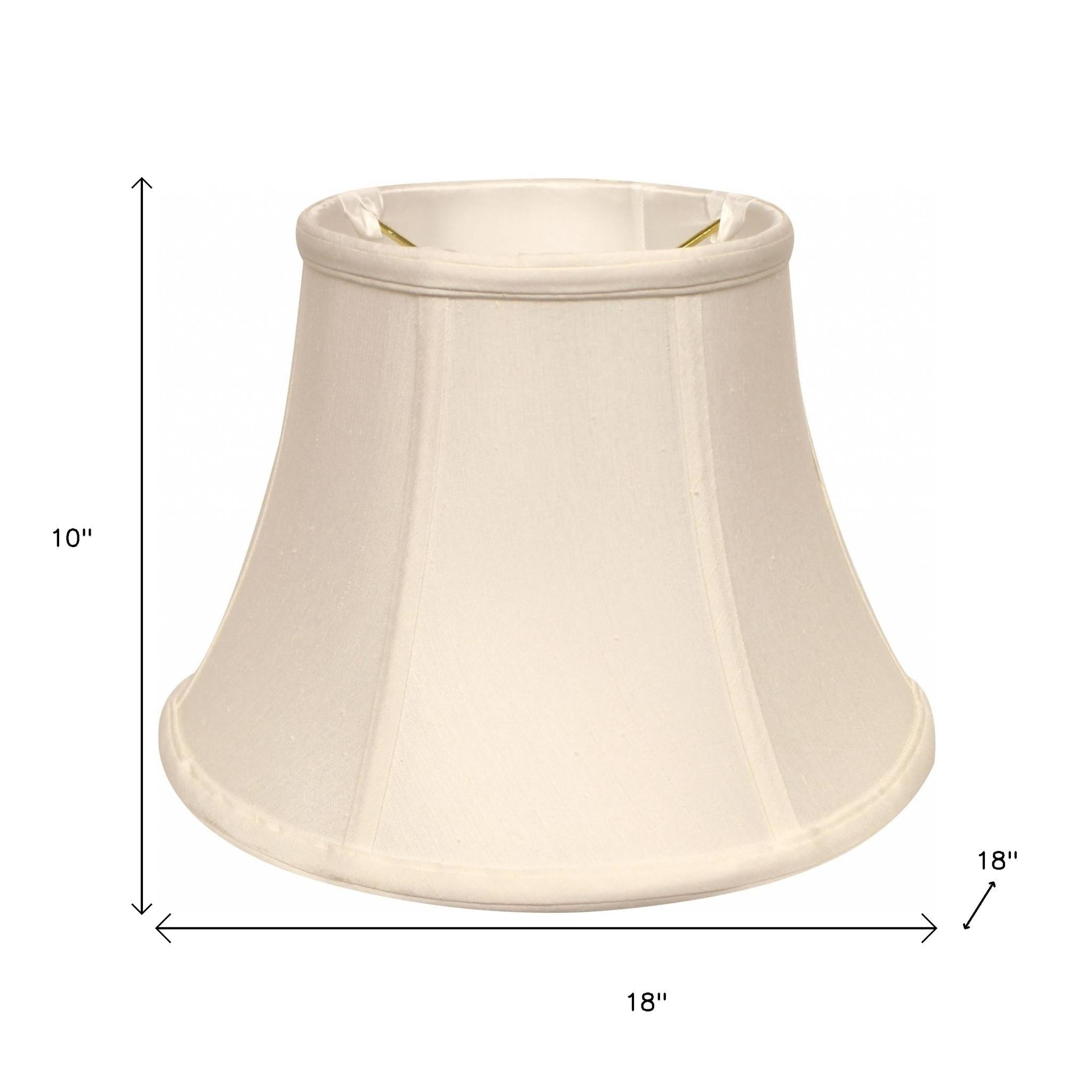 White Monay Shantung Silk Drum Lamp Shade Homeroots Lighting