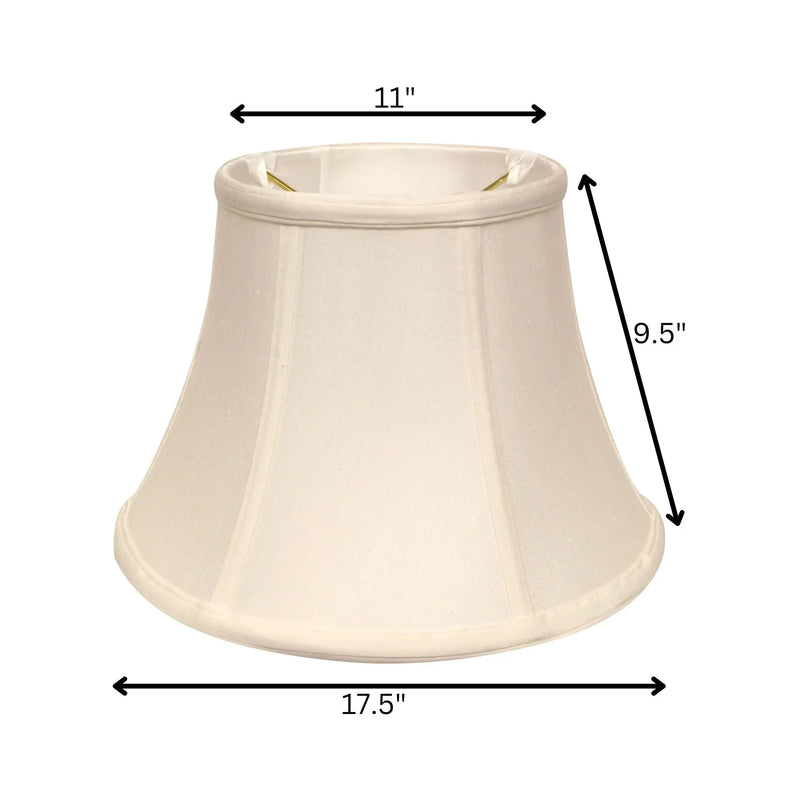 White Monay Shantung Silk Drum Lamp Shade Homeroots Lighting