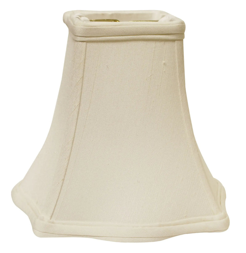 White Monay Shantung Silk Square Lamp Shade Homeroots Lighting