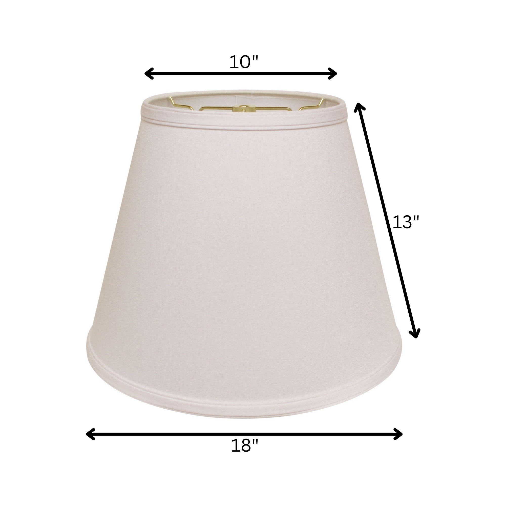 White No Slub Innsbruck Empire Lamp Shade - GreatEagleInc