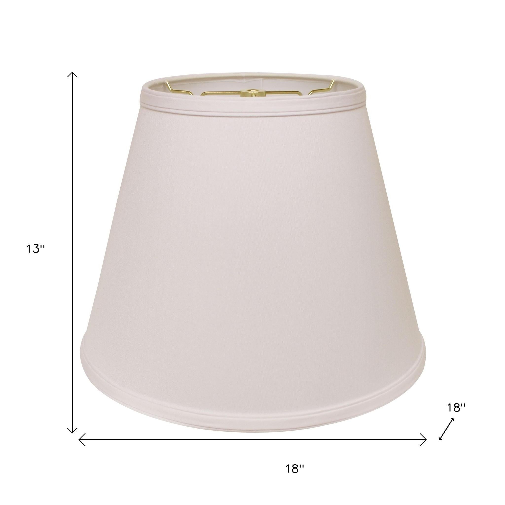 White No Slub Innsbruck Empire Lamp Shade - GreatEagleInc