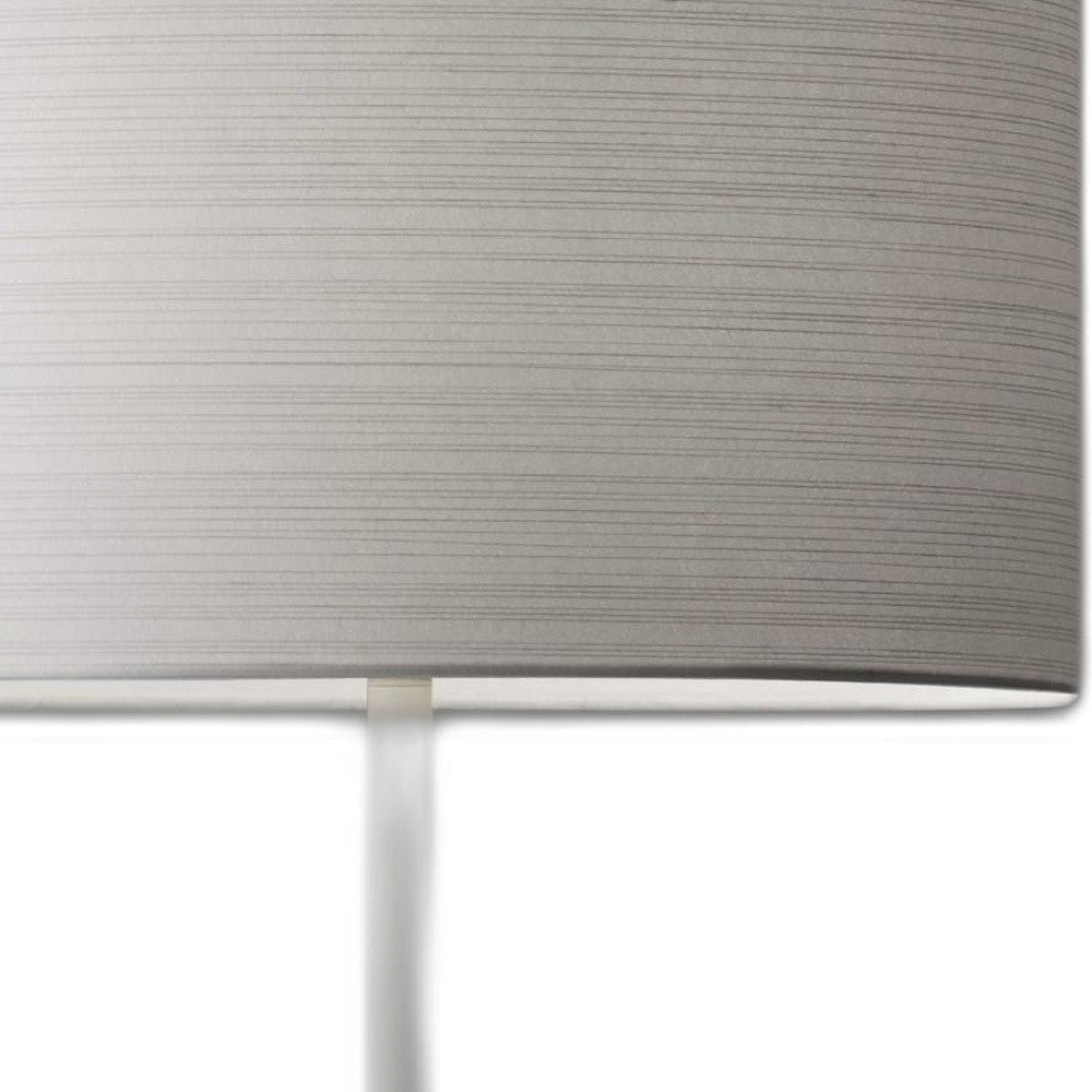 White On White Metal Table Lamp - GreatEagleInc