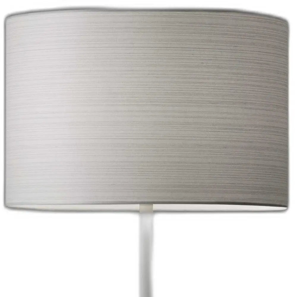 White On White Metal Table Lamp - GreatEagleInc