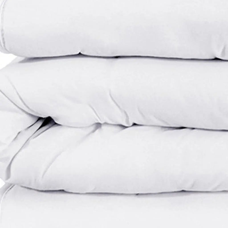 White Queen Cotton Blend 1200 Thread Count Washable Duvet Cover Set Homeroots Bed & Bath