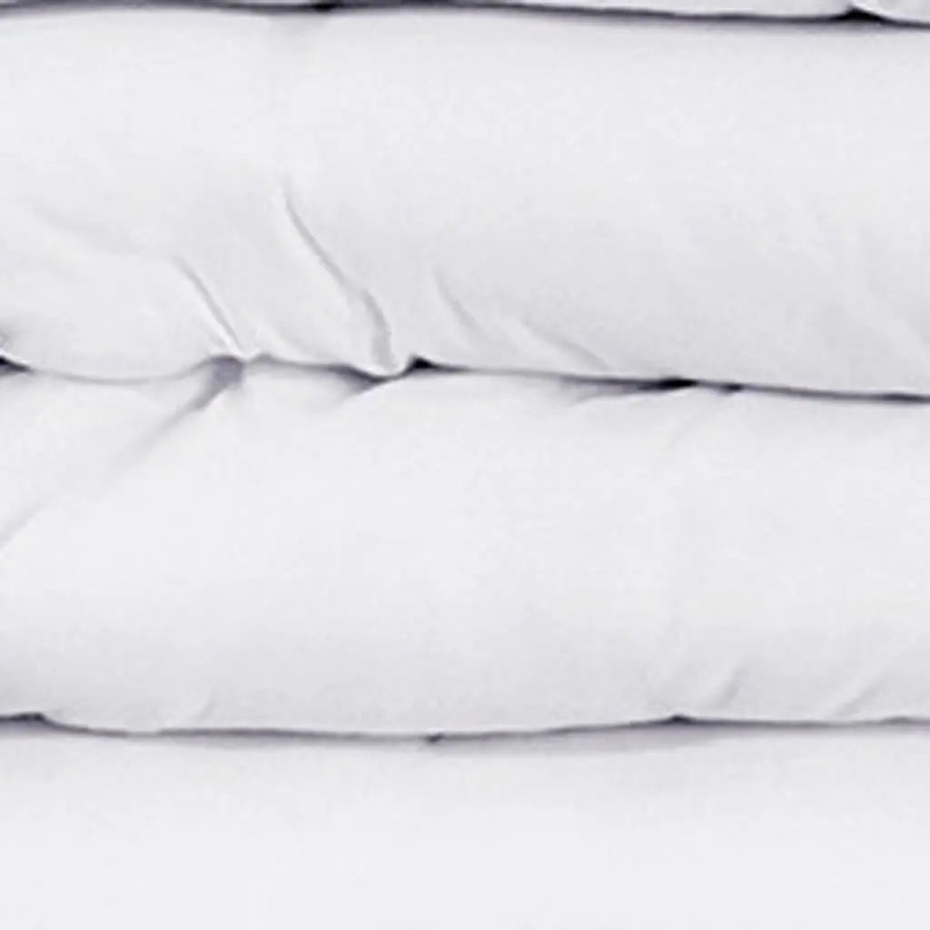 White Queen Cotton Blend 1200 Thread Count Washable Duvet Cover Set Homeroots Bed & Bath