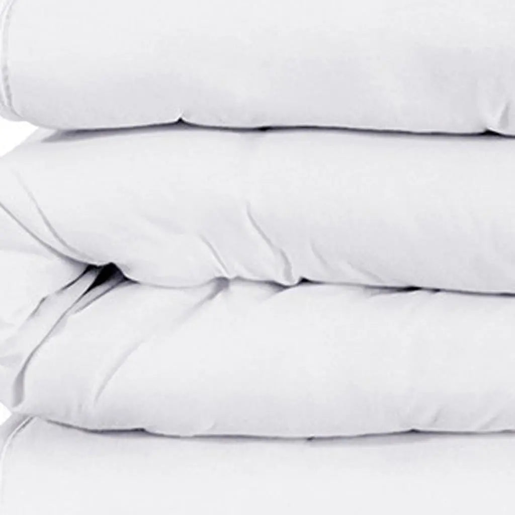White Queen Cotton Blend 1200 Thread Count Washable Duvet Cover Set Homeroots Bed & Bath